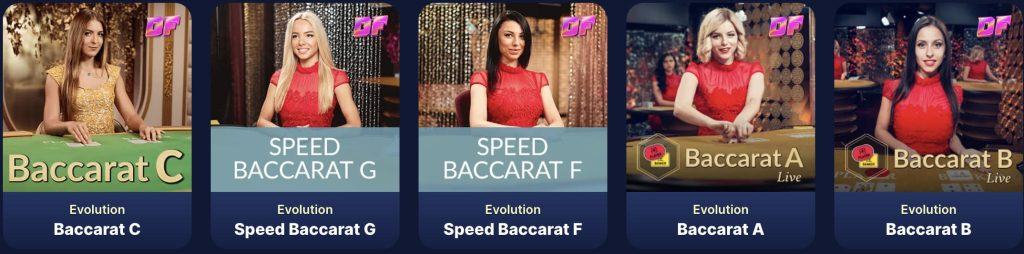 Baccarat at SlotWolf Casino